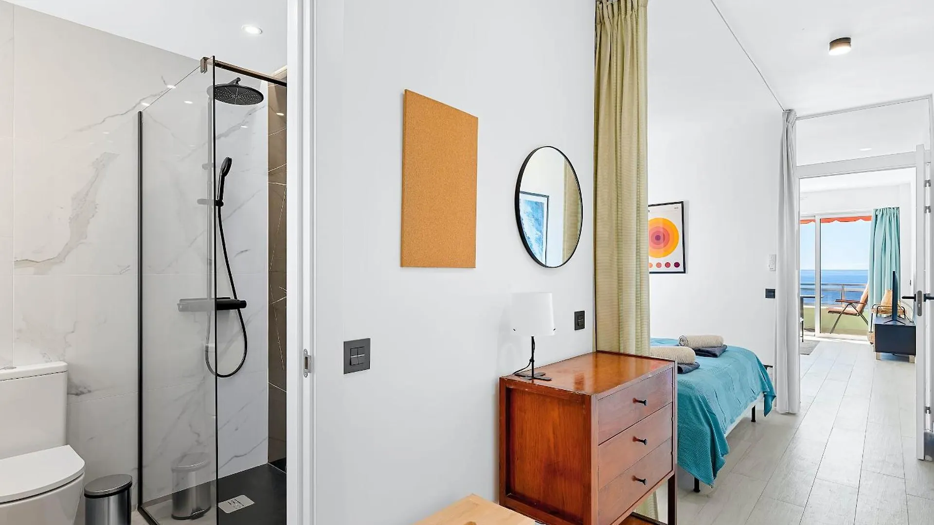 Modern Cozy Ocean View Apartment Near The Beach With Swimming Pool In Complex Puerto de Santiago